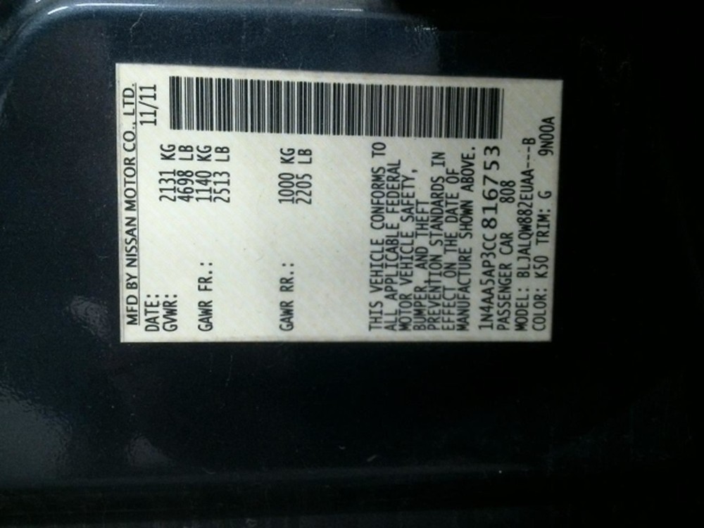 Engine ECM Electronic Control Module Automatic CVT Fits 12-13 MAXIMA 104764784