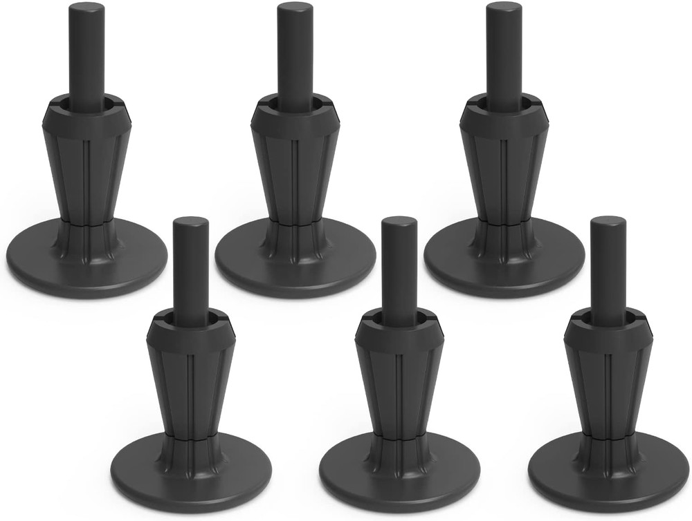 6Pcs Steel Stem Plastic Bed Frame Feet,Sturdy Bed Frame Legs for Replace Wheels,
