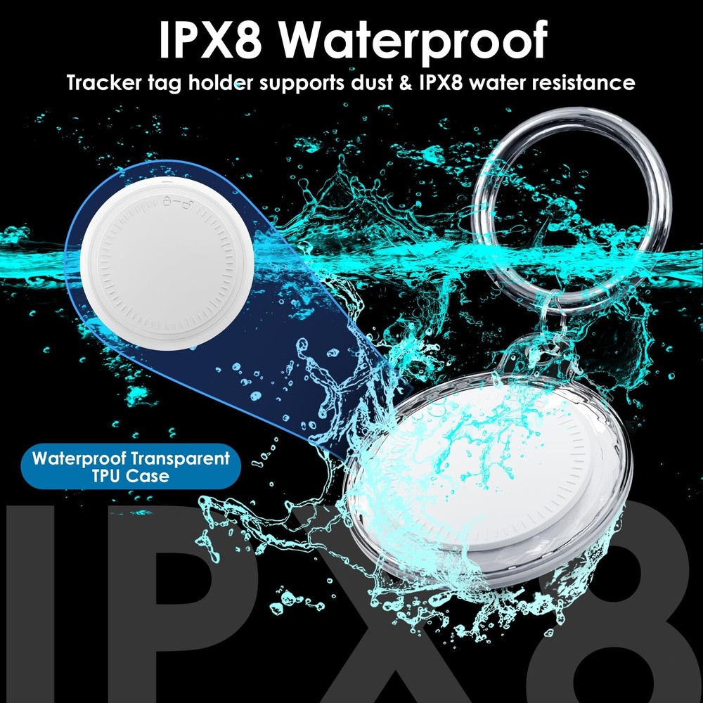 4 Pack Bluetooth Tracker,Keys Finder and Item Finder for Keys,Tracking Tags B...