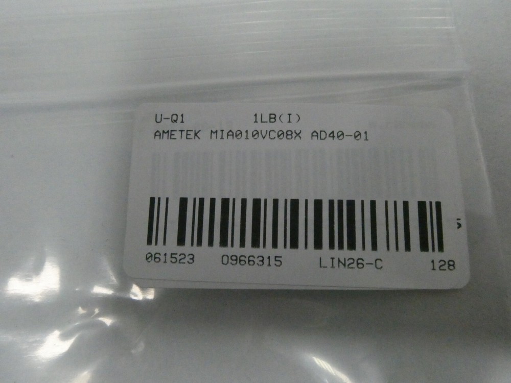 Ametek MIA010VC08X AD40-01 Linear Position Transducer