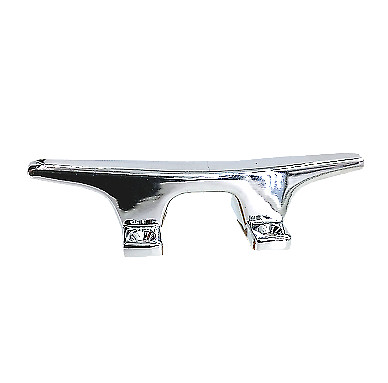 4.5" Boat Cleat - Open Base - Chrome Plated Zinc {SOLD AS A LOT OF 4}