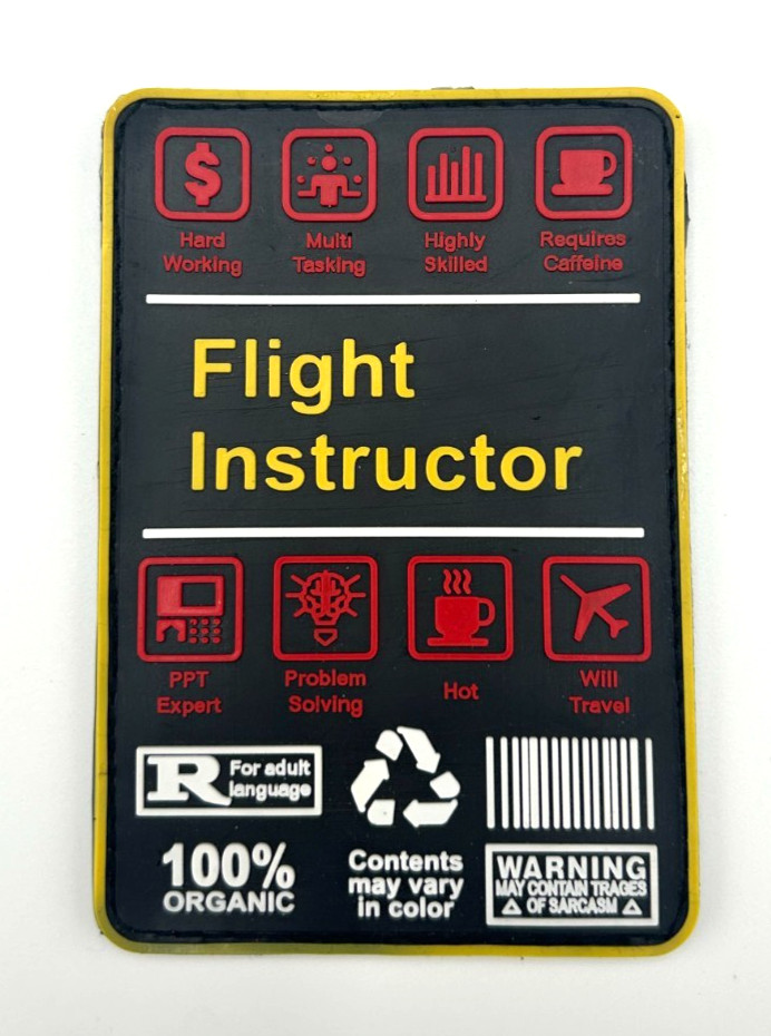 FLIGHT INSTRUCTOR /CESSNA INSTRUCTOR BUNDLE - HIGH QUALITY PVC PATCH