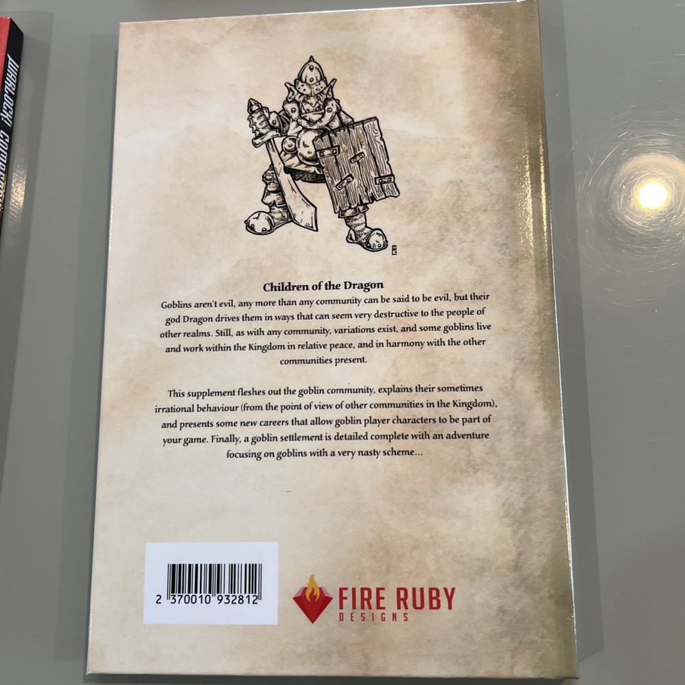 Warlock! RPG Compendium Vol 1, 2 & 3 + Goblin By Fire Ruby Designs BOSR