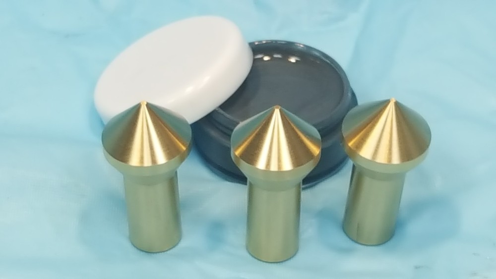 Gunsmith Tools-3 Brass Muzzle Laps-Rifle Or Pistol Lapping Kit - Lapping Crown