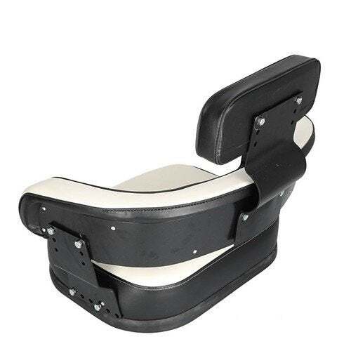 Seat Assembly - Restoration Quality Vinyl Black/White