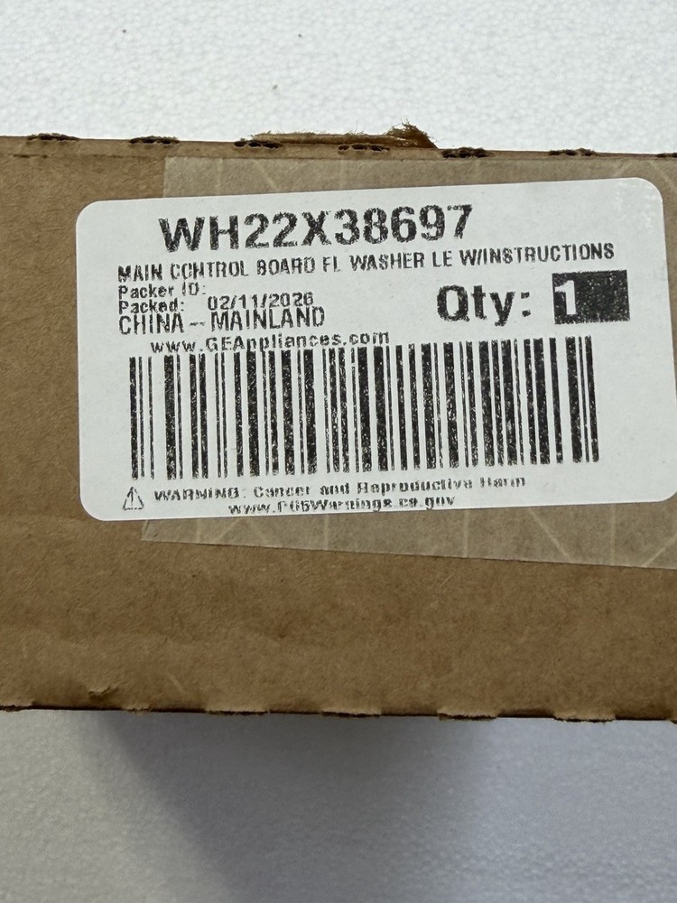 GE Washing Machine Main Control Board WH22X38697