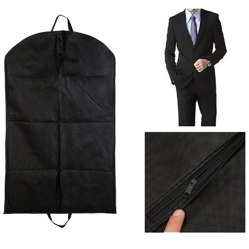 Suit & Garment bag Dress Cover/Storage/Travel Bag dust proof Breathable Black