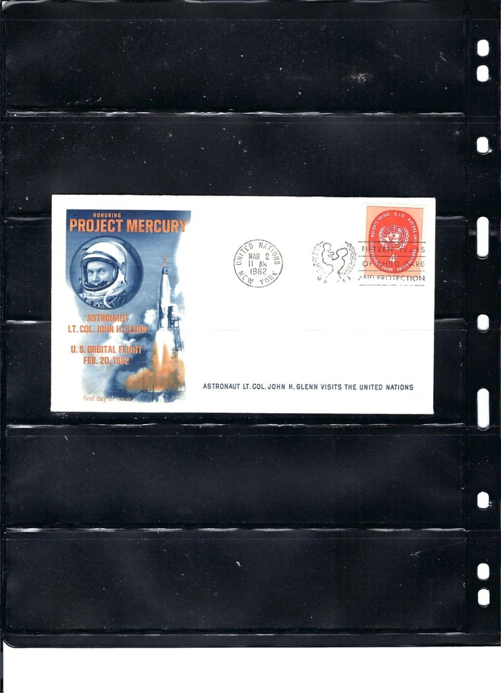 1962 PROJECT MERCURY COVER (Scott# 632) - FLEETWOOD CACHET (87)