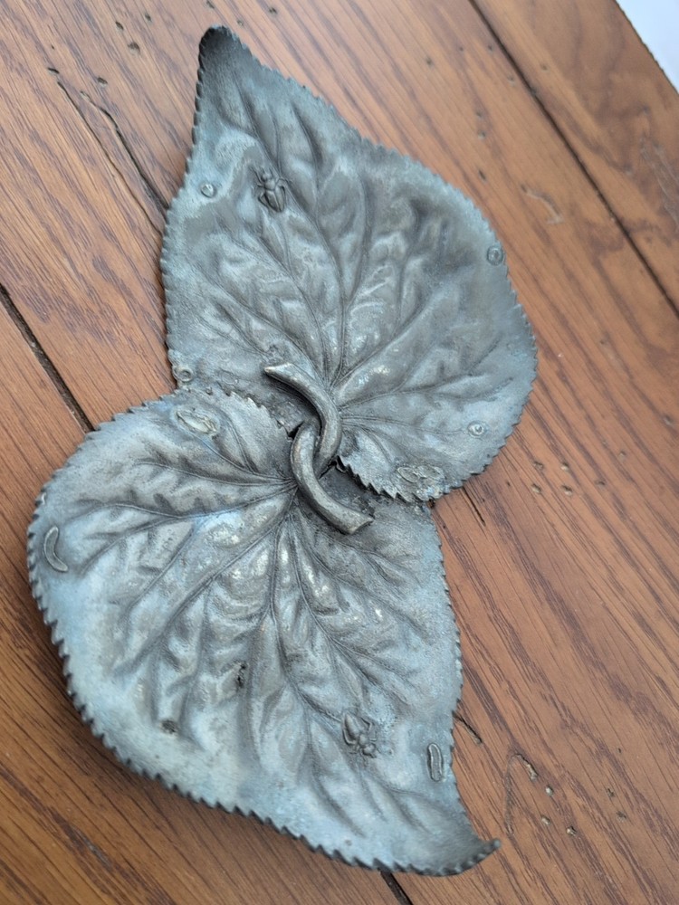 Hartford Silver Plated Quadruple Plate Trinket Dish Leaf Pattern