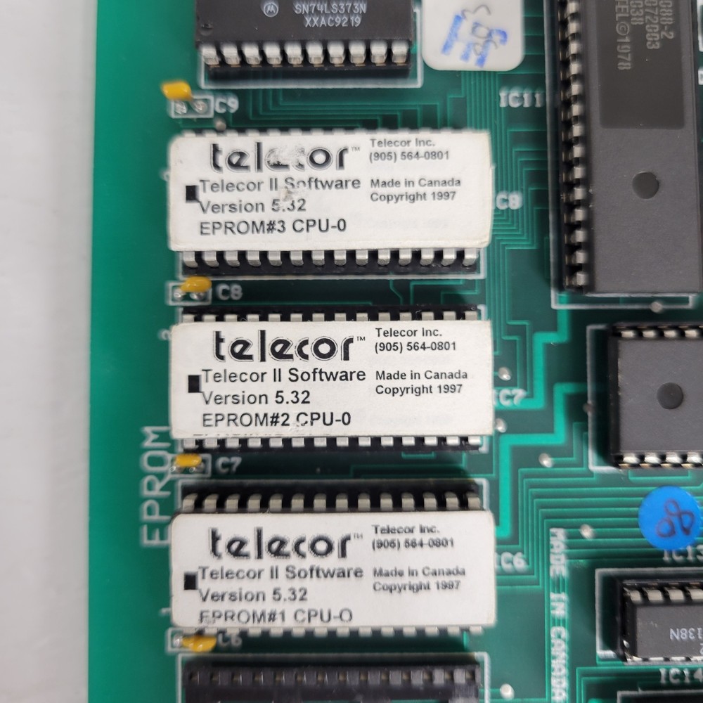 Telecor CPU-0 Rev 5 Plug In Module BCE Computer PCB Control Board