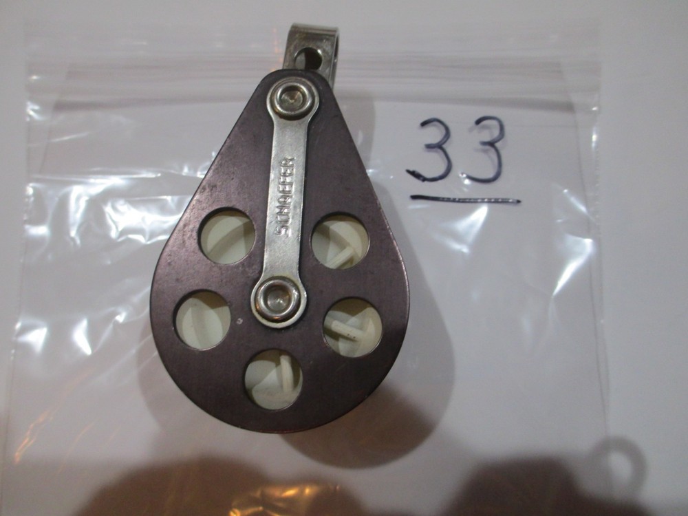Schaefer 2 1/8" DOUBLE BLOCK Sailing Rigging Pulley      33B21