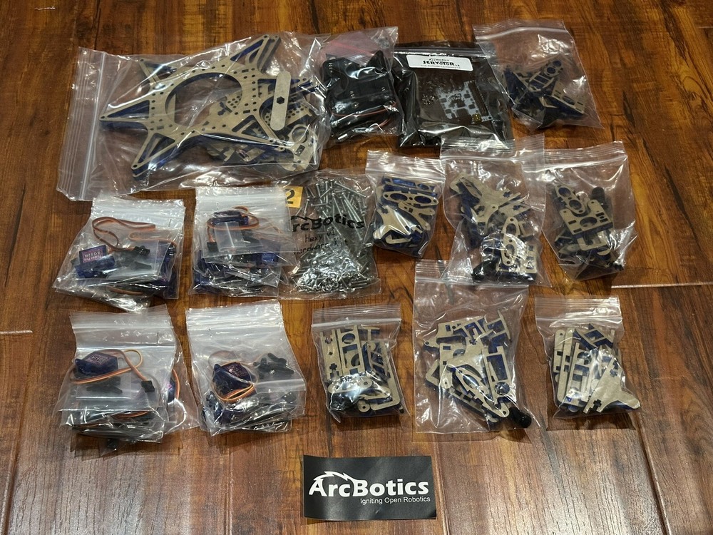 Hexy ArcBotics Robotic Hexapod Programmable Electronic Model Kit - New Open Box