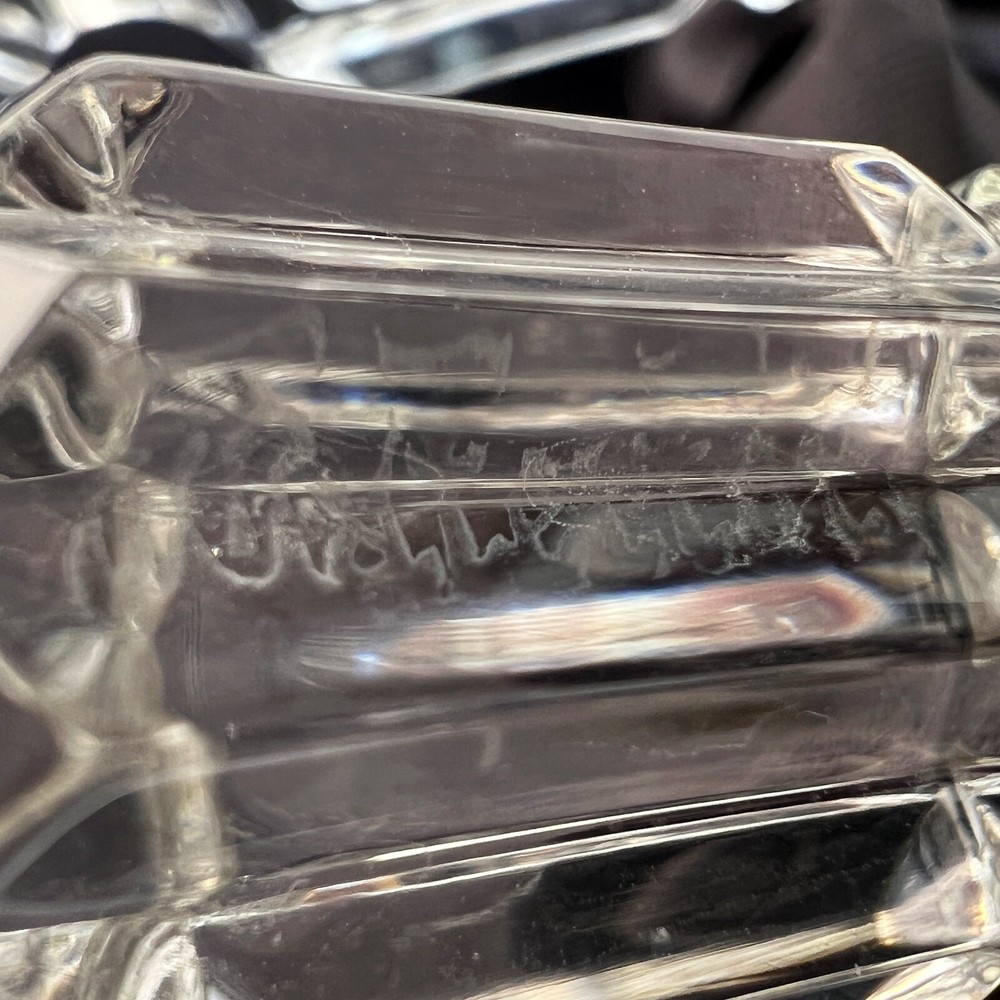 Waterford Crystal 10 1/2" SALAD Serving Server Set Fork & Spoon Ireland Flatware