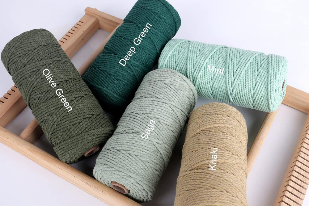 3mm Macrame Cord 109 Yards Colored Cotton Rope