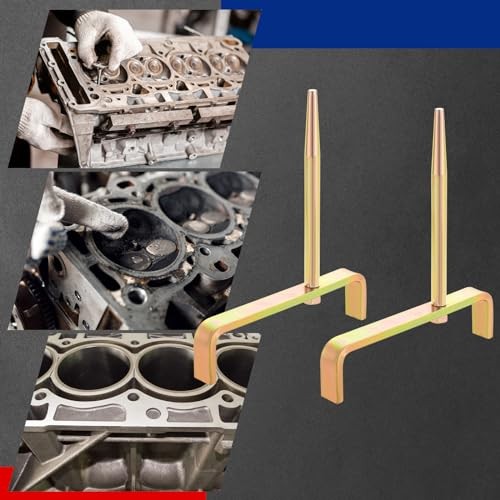 Cylinder Head Stands, 2pc Engine Cylinder Head Bracket with Tapered Mandrels,