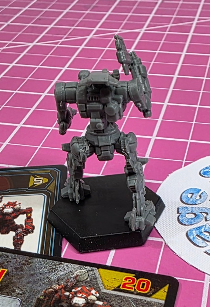 BattleTech Hatchetman Mech -- Inner Sphere Heavy Lance + Cards