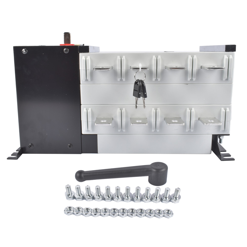 Industrial Automatic Transfer Switch 4P 400A 110V or 220V Auto or Manual Mode