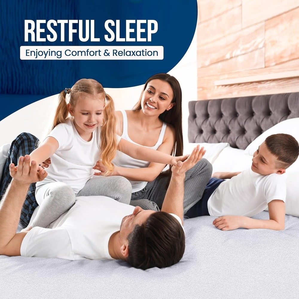 Waterproof Mattress Protector - Full Size, White, 200 GSM