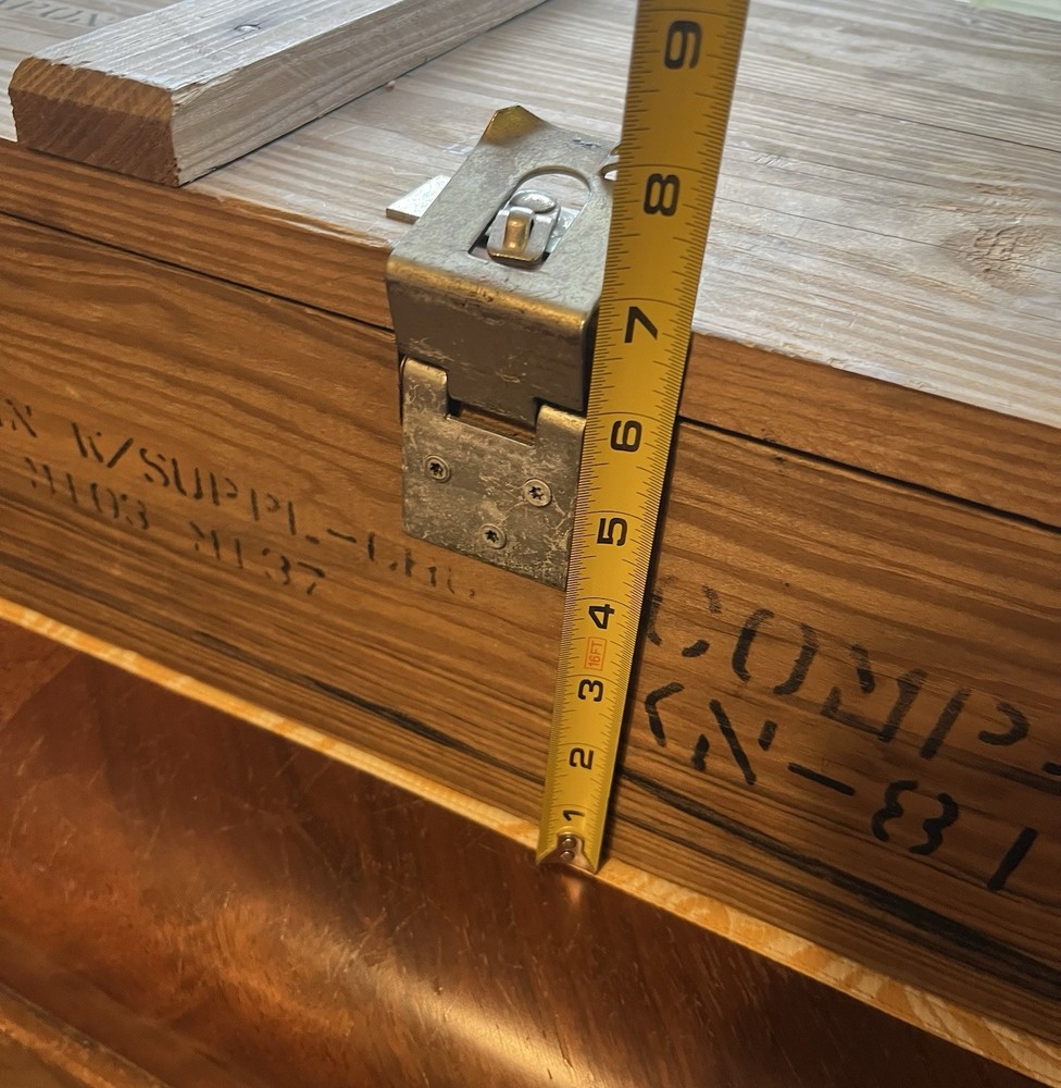 Wooden Ammo Crate Rope Handles