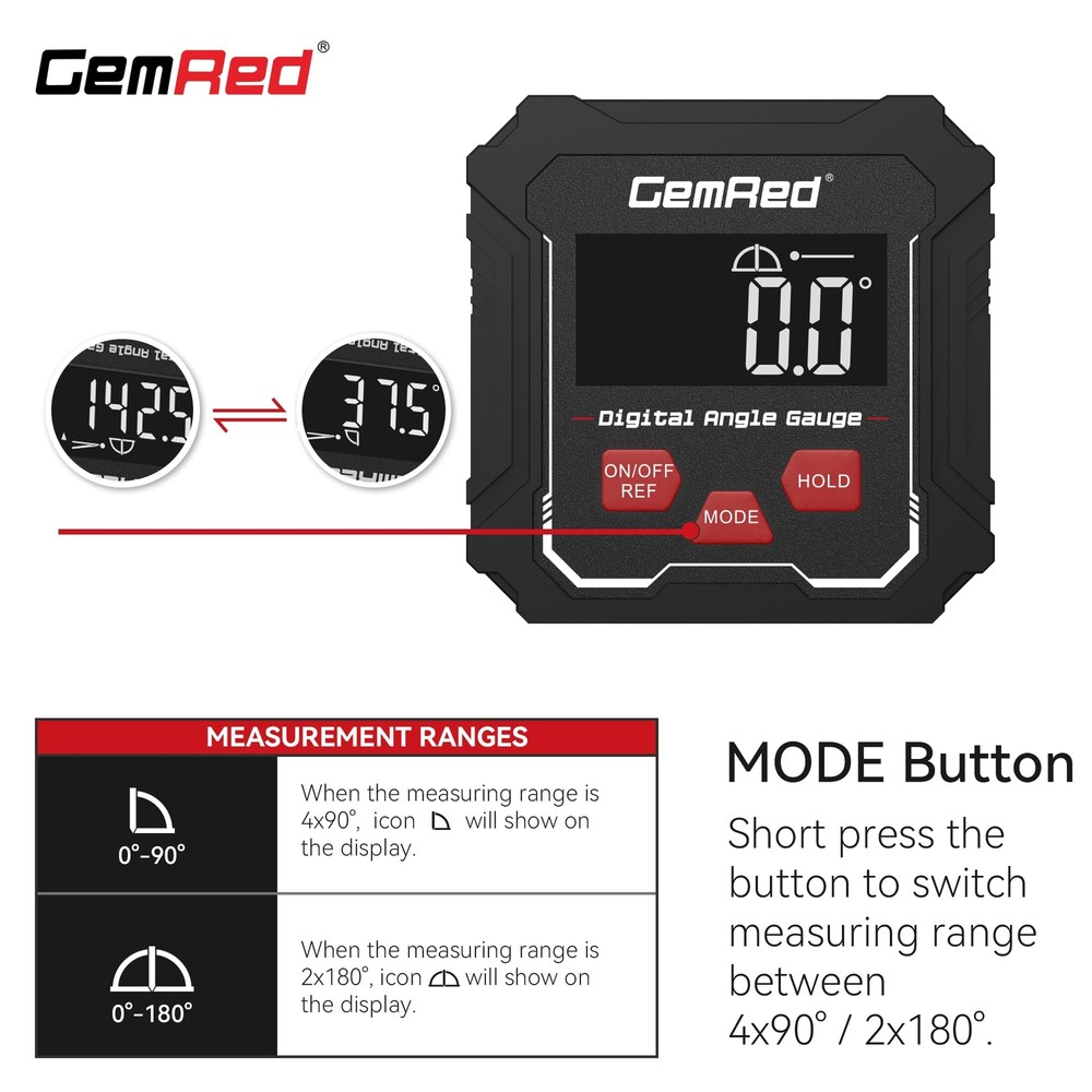 Digital Angle Gauge DAG-V1 DAG-V1 Hold Function