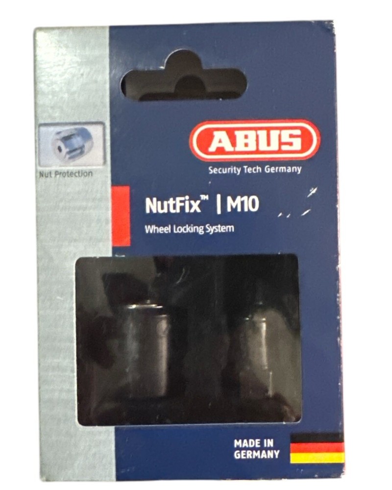 ABUS NutFix Wheel Lock – M10 Solid Axle | Anti-Theft Bike Security | NEW