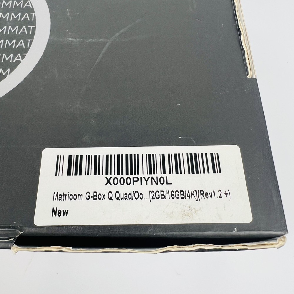 MATRICOM G-BOX Q2 Android Streaming Box Quad Core Untested