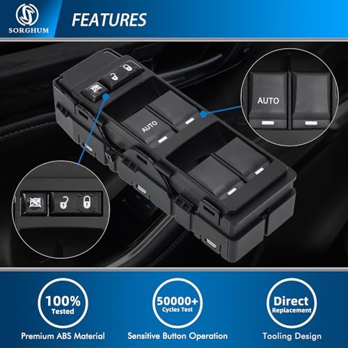 Power Window Switch Driver Side - Master Window Switch Compatible with 2004