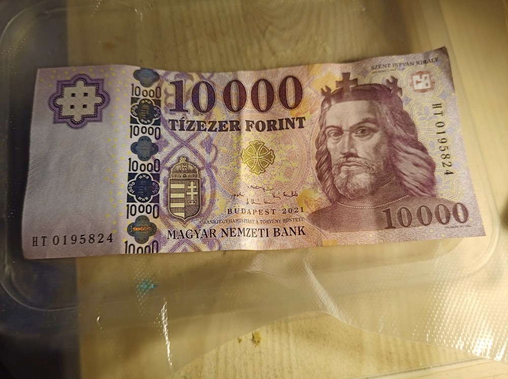 10000 Forint banknote from Hungary
