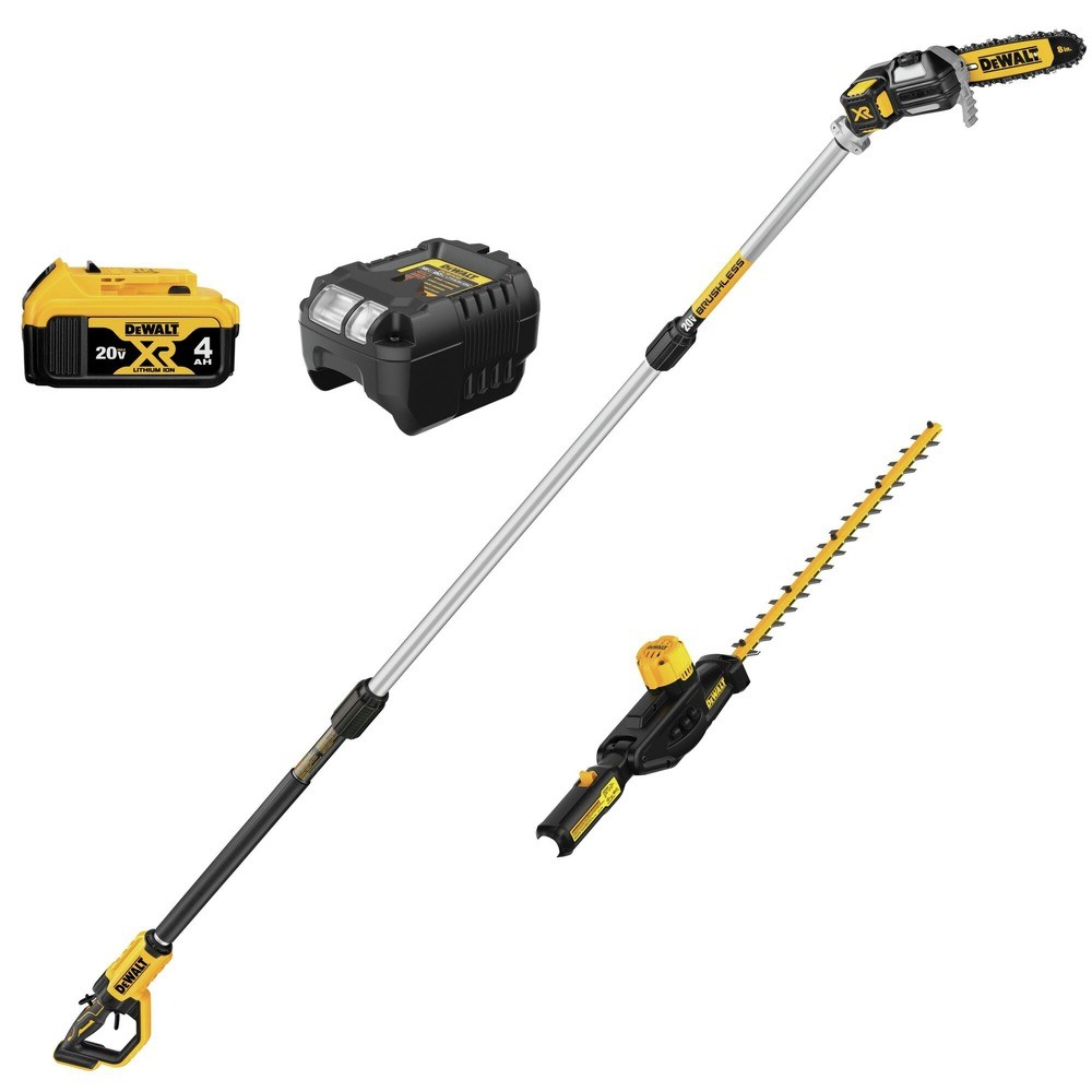 DeWalt DCKO86M1R 20V MAX Pole Saw/Pole Hedge Trimmer 4 Ah Certified Refurbished