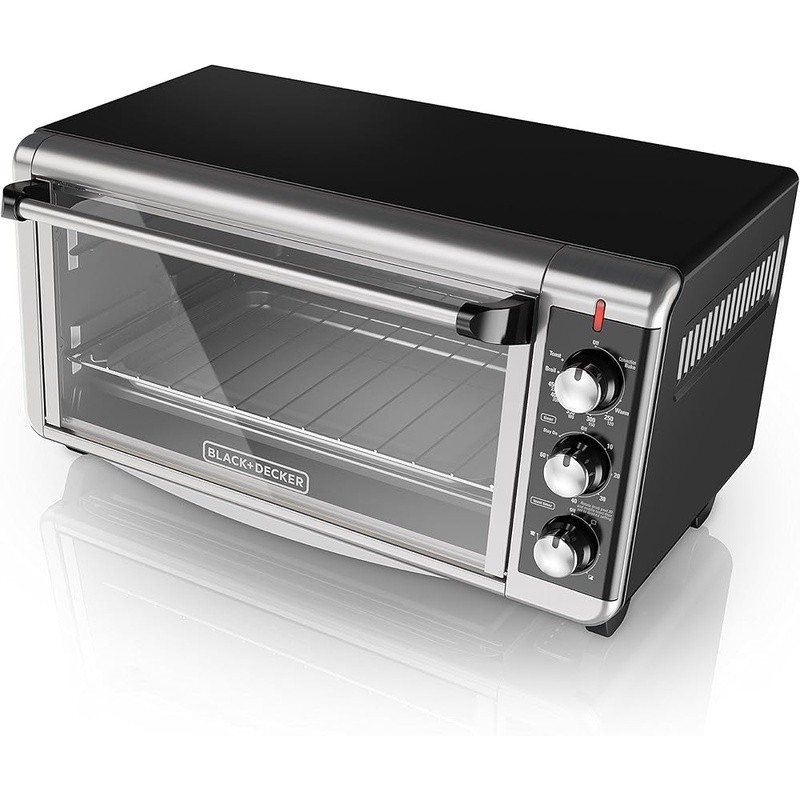 Convection Toaster Oven W/ Timer Adjustable Rack Ideal Baking Toasting New