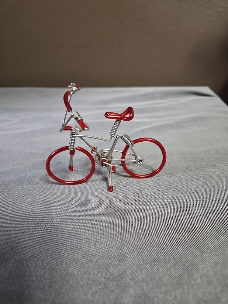 Wire Art BMX Bicycle Hand Made Red