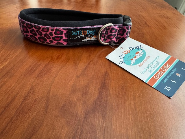 Surf's Up Padded Dog Collar M