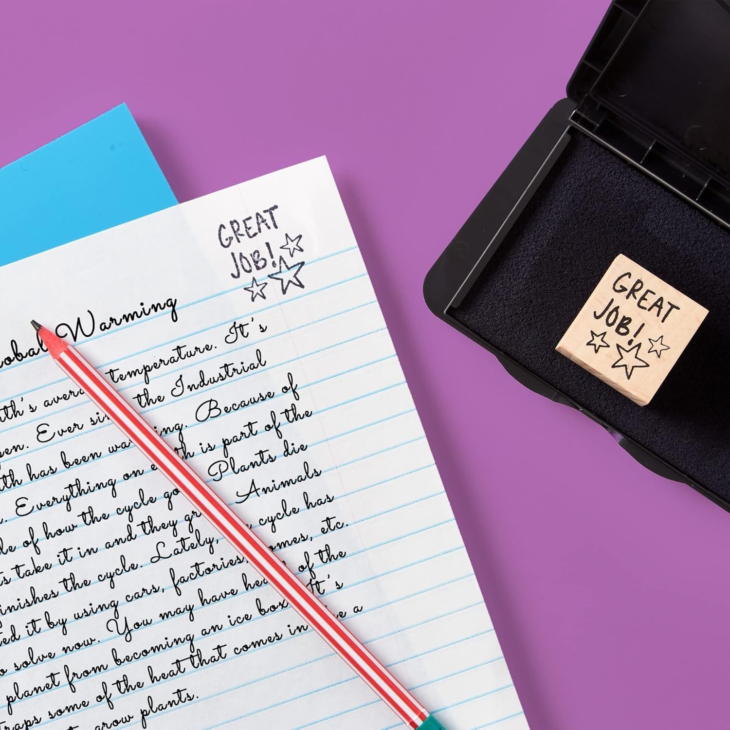 Carter's Stamp Pad Black Ink (21381) 166850 Black Ink Pad Rubber Stamp Foam Eco