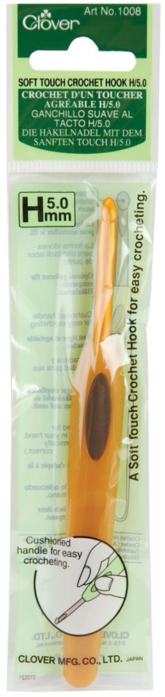 Clover 1008H Soft Touch Crochet Hook-Size H8/5mm