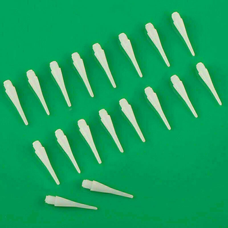 .#*.50-PCS Durable Soft Plastic Tips Points Needles White ... - Hot~ E7Q4