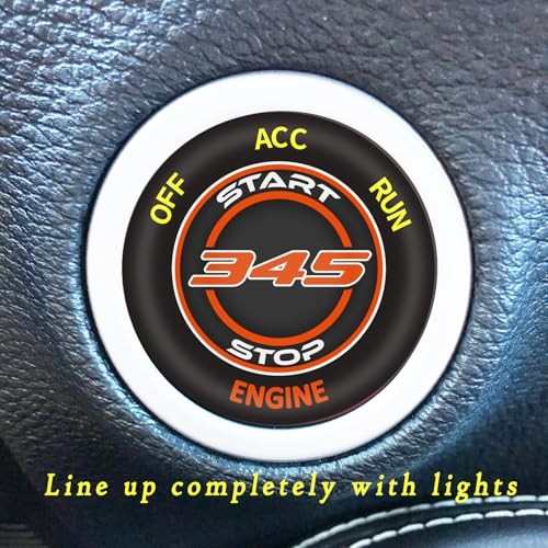 Push Start Button Cover for Dodge Challenger Charger Durango Go Mango