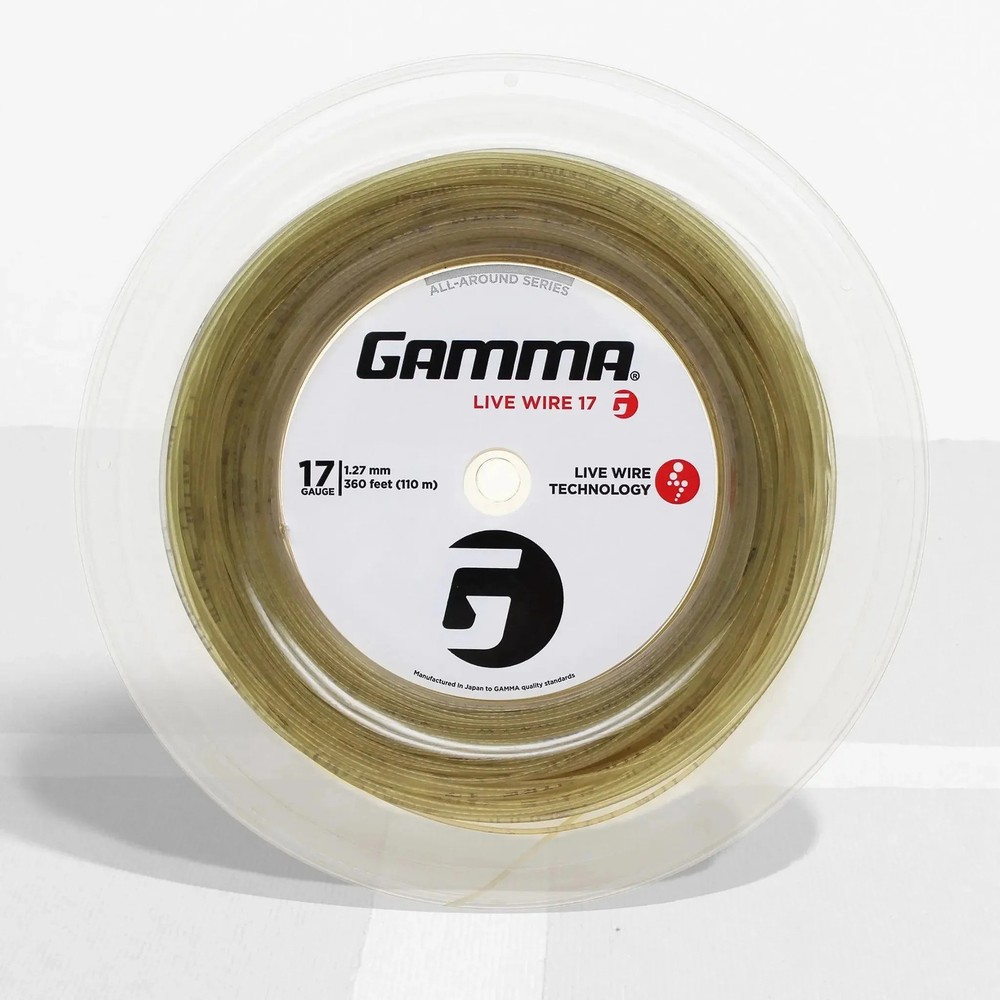 Gamma Live Wire Reel Natural, Control & Spin String