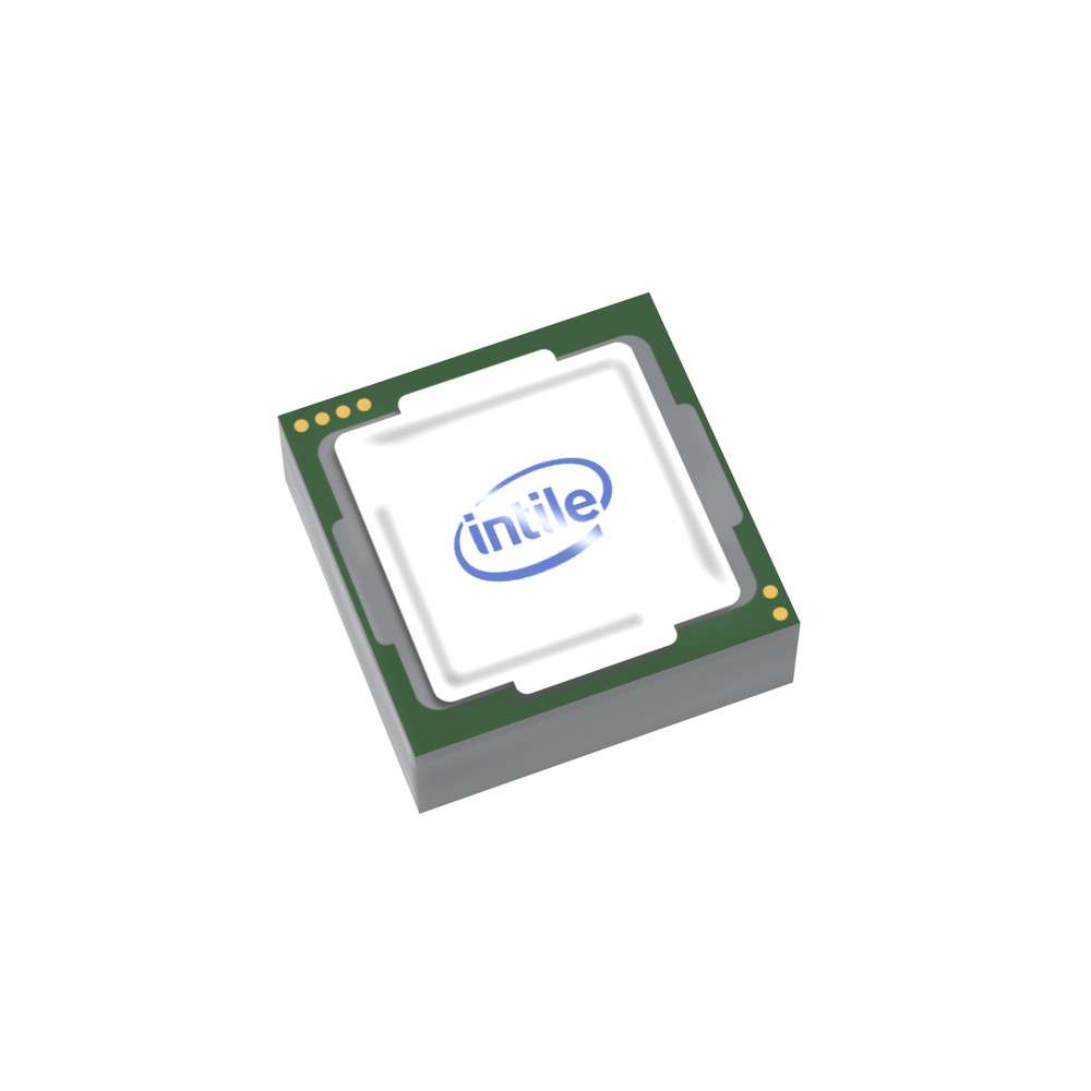"intile" Computer Processor CPU - Minifig Sacle Accessory - Custom Printed