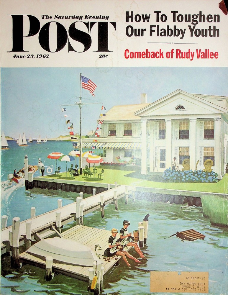Original Jun 23, 1962 Saturday Evening Post Cover Only: Comeback of Rudy Vallee