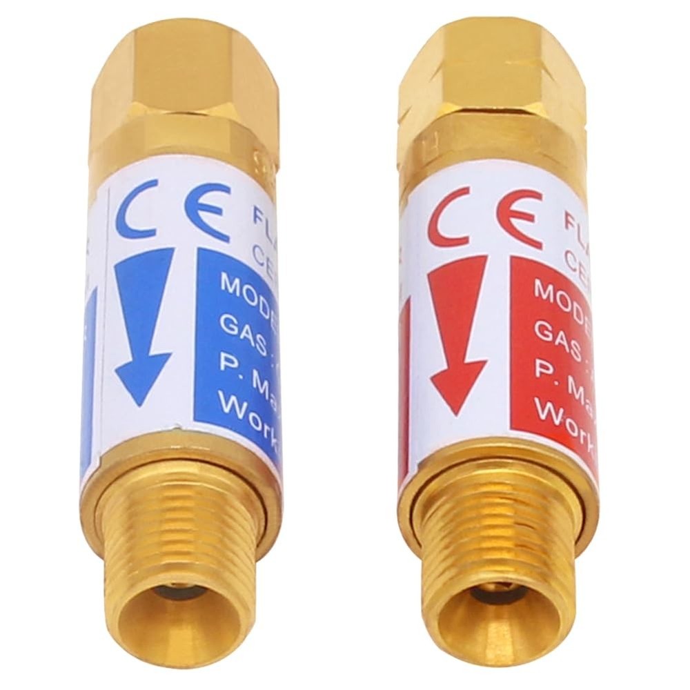 Uenede Oxygen & Acetylene/Propane Flashback Arrestors Set Regulator End...