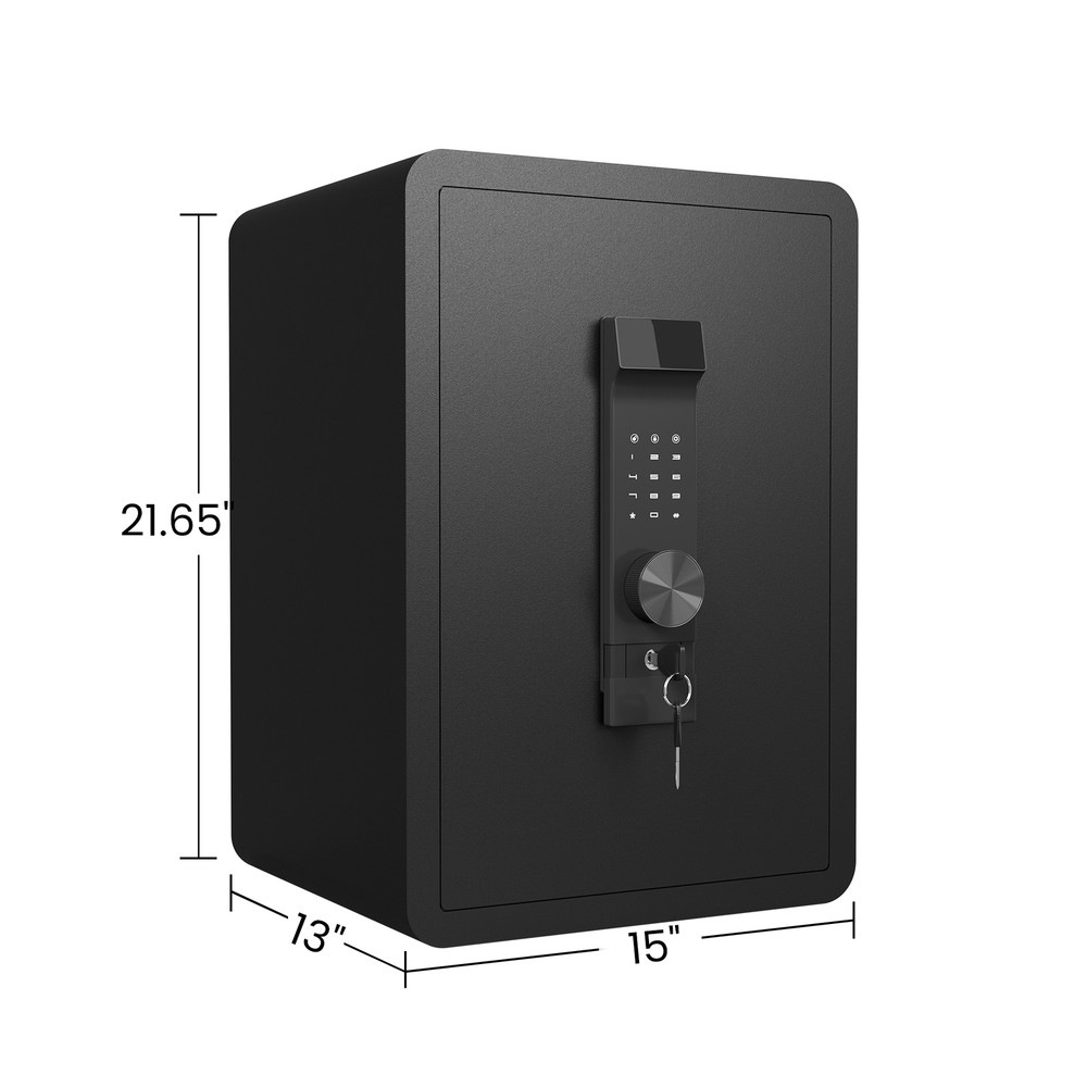 High Security Large-sized Safe Box with Fireproof and Waterproof Bag, 3.0 Cub Fe