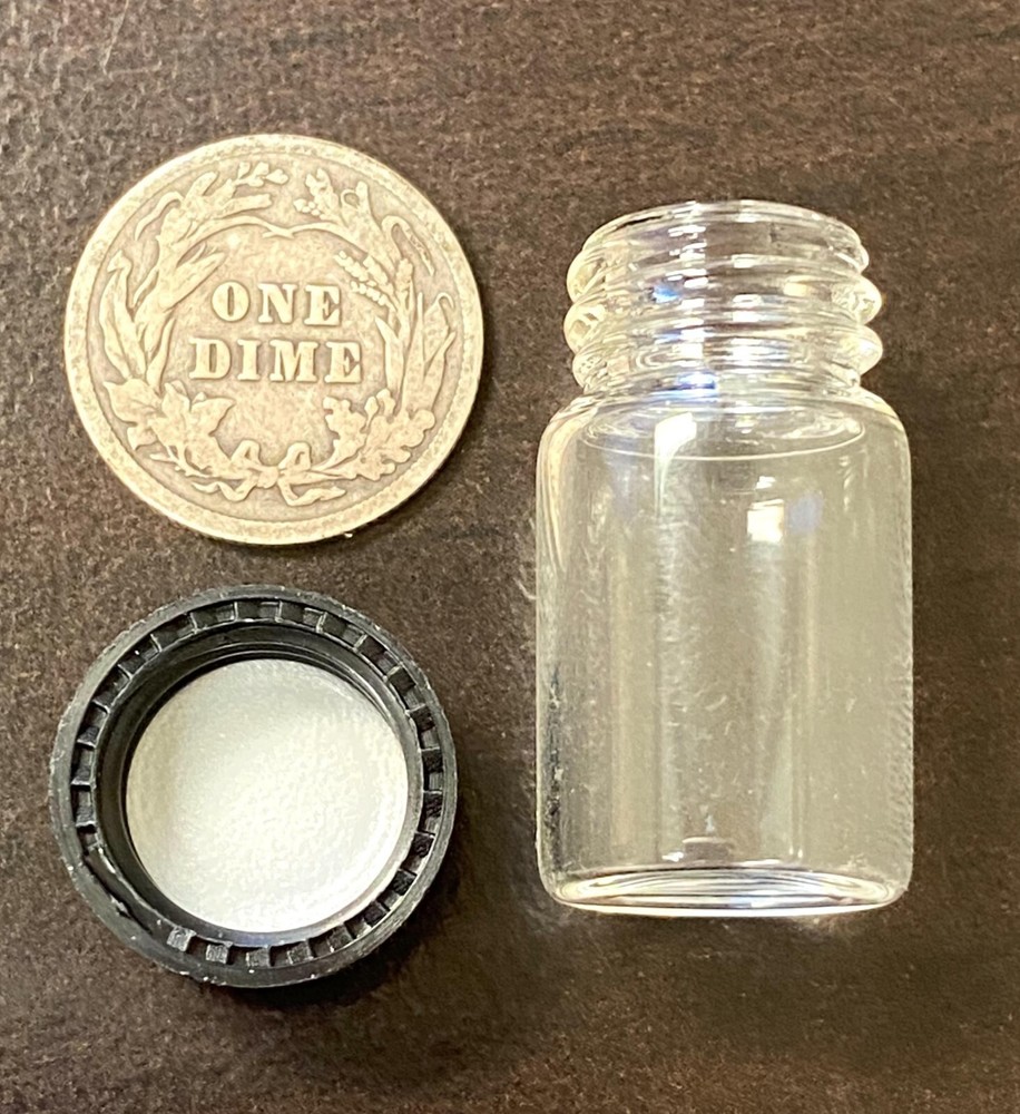 1/2 OUNCE GLASS VIALS - 10 Pack