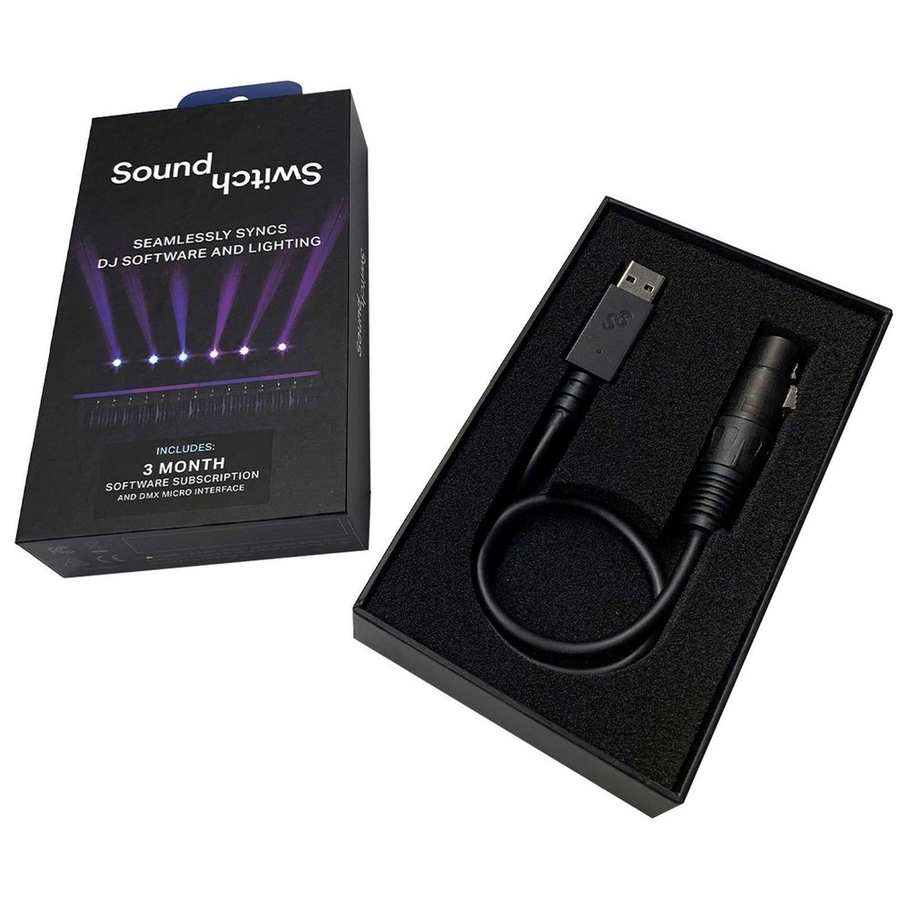 SoundSwitch Micro Interface USB to DMX DJ Stage Lighting Controller with Case