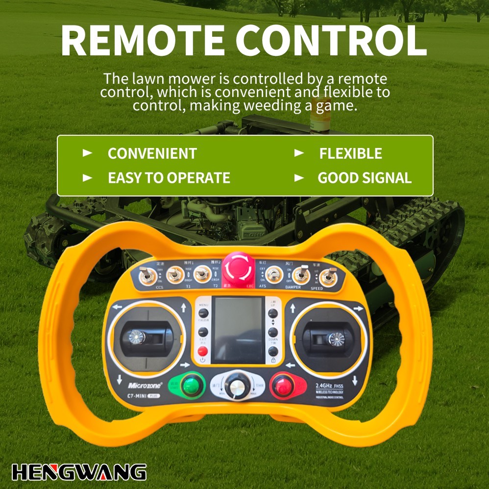 Robot lawn mower sale！！All Terrain Remote Control Off-Road Lawn Mower 27HP