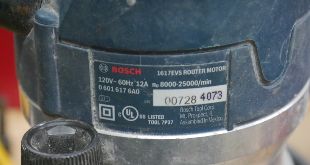 Bosch Model 1617EVS Router corded used