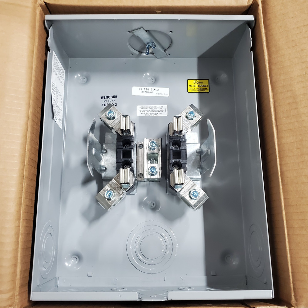 Siemens 200A 4Jaw No Bypass Overhead/Underground Ringless Meter Socket