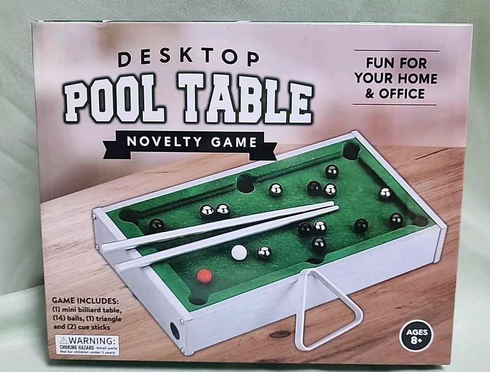 Desktop Pool Table Novelty Game NEW IN BOX