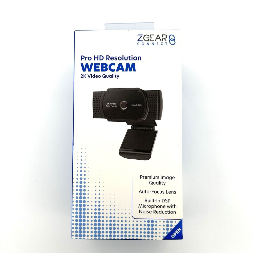 ZGear Connect Pro HD Resolution Webcam 2K Video Quality
