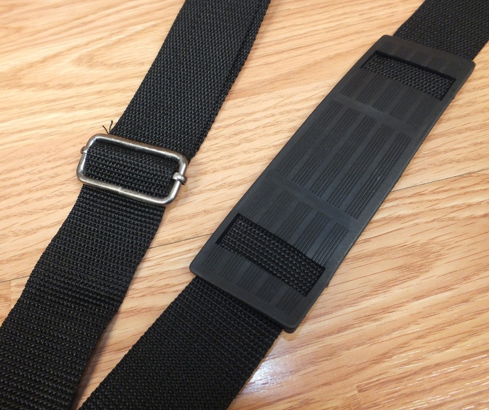 Unbranded Solid Black Nylon Camera Bag / Luggage Strap Only w/ Shoulder Support
