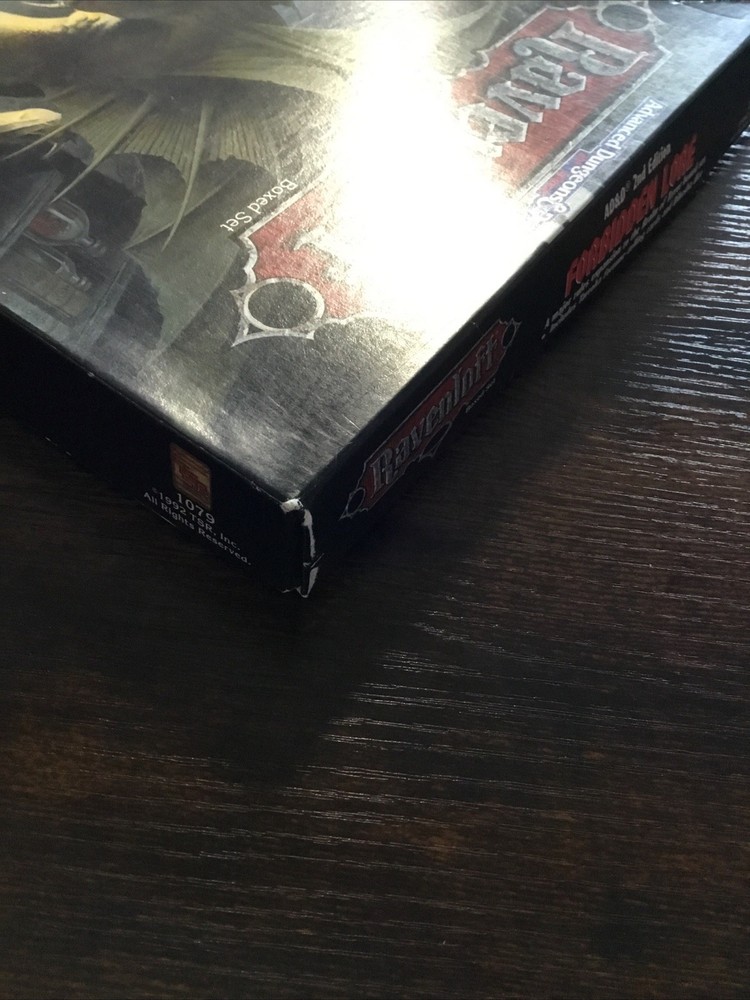 TSR Ravenloft Forbidden Lore Box Set - Comes with Map and Cards Dice missing